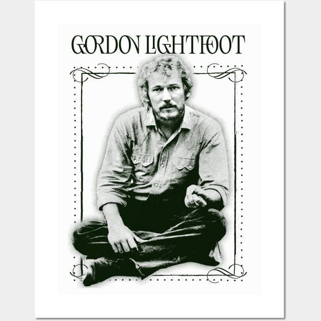 Gordon Lightfoot == Retro Style Fan Design Wall Art by DankFutura